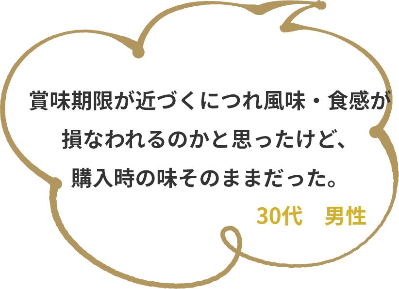 ふっくらしっとりで味もおいしかったです！！　20代　女性